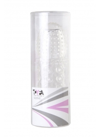Прозрачная закрытая гелевая насадка - 13,5 см. - Toyfa Basic - в Ставрополе купить с доставкой