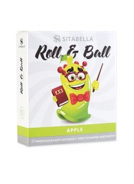 Стимулирующий презерватив-насадка Roll   Ball Apple - Sitabella - купить с доставкой в Ставрополе