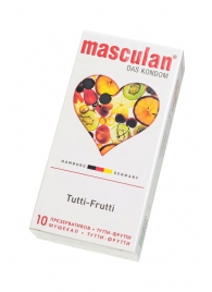 Жёлтые презервативы Masculan Ultra Tutti-Frutti с фруктовым ароматом - 10 шт. - Masculan - купить с доставкой в Ставрополе