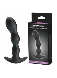 Черный анальный стимулятор простаты с вибрацией Special Anal Massager - 14,5 см. - Baile - в Ставрополе купить с доставкой
