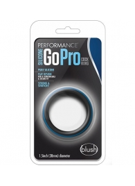 Черно-синее эрекционное кольцо Silicone Go Pro Cock Ring - Blush Novelties - в Ставрополе купить с доставкой