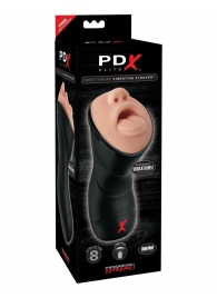 Мастурбатор-ротик Deep Throat Vibrating Stroker - Pipedream - в Ставрополе купить с доставкой