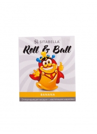 Стимулирующий презерватив-насадка Roll   Ball Banana - Sitabella - купить с доставкой в Ставрополе