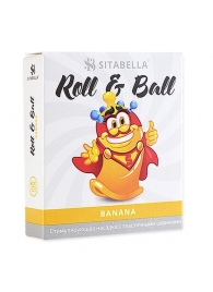 Стимулирующий презерватив-насадка Roll   Ball Banana - Sitabella - купить с доставкой в Ставрополе