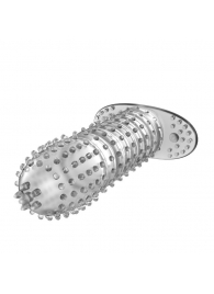 Закрытая прозрачная насадка Crystal sleeve - 12 см. - Erowoman-Eroman - в Ставрополе купить с доставкой
