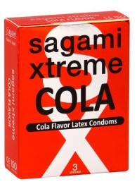 Ароматизированные презервативы Sagami Xtreme COLA - 3 шт. - Sagami - купить с доставкой в Ставрополе