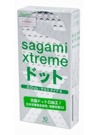 Презервативы Sagami Xtreme Type-E с точками - 10 шт. - Sagami - купить с доставкой в Ставрополе