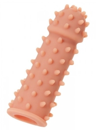 Телесная реалистичная насадка KOKOS Extreme Sleeve 03 с дополнительной стимуляцией - 12,7 см. - KOKOS - в Ставрополе купить с доставкой