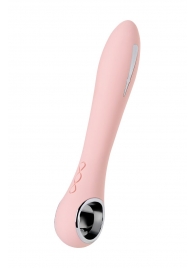 Розовый силиконовый вибратор с электростимуляцией GALVANI VIBE - 21 см. - ToyFa - купить с доставкой в Ставрополе