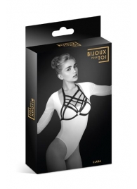 Черная упряжь на грудь Clara - Bijoux Pour Toi - купить с доставкой в Ставрополе