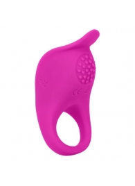 Ярко-розовое эрекционное виброкольцо Silicone Rechargeable Teasing Enhancer - California Exotic Novelties - в Ставрополе купить с доставкой