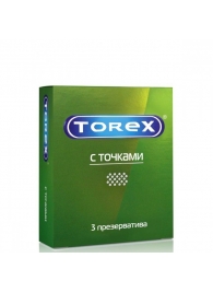 Текстурированные презервативы Torex  С точками  - 3 шт. - Torex - купить с доставкой в Ставрополе