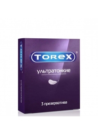 Презервативы Torex  Ультратонкие  - 3 шт. - Torex - купить с доставкой в Ставрополе