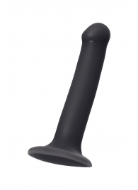 Черный фаллос на присоске Silicone Bendable Dildo M - 18 см. - Strap-on-me - купить с доставкой в Ставрополе