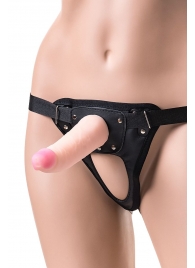 Телесный страпон на трусиках Realstick Jax - 17,9 см. - ToyFa - купить с доставкой в Ставрополе
