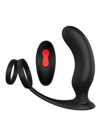 Черный массажер простаты REMOTE P-PLEASER - Dream Toys - в Ставрополе купить с доставкой