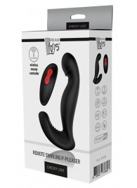 Черный вибромассажер простаты SWIRLING P-PLEASER - Dream Toys - в Ставрополе купить с доставкой