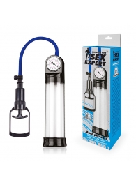 Прозрачная вакуумная помпа Sex Expert с манометром - Sex Expert - в Ставрополе купить с доставкой