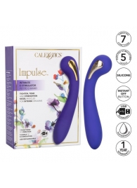 Фиолетовый вибромассажер с электростимуляцией Intimate Estim Petite G Wand - 19 см. - California Exotic Novelties - купить с доставкой в Ставрополе