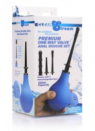 Анальный душ с 3 насадками Premium One-way Valve Anal Douche Set - XR Brands - купить с доставкой в Ставрополе