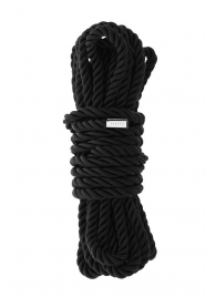 Черная веревка для шибари DELUXE BONDAGE ROPE - 5 м. - Dream Toys - купить с доставкой в Ставрополе