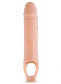 Телесный реалистичный фаллоудлинитель 10 Inch Silicone Cock Sheath Penis Extender - 25,4 см. - Blush Novelties - в Ставрополе купить с доставкой