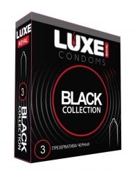 Черные презервативы LUXE Royal Black Collection - 3 шт. - Luxe - купить с доставкой в Ставрополе