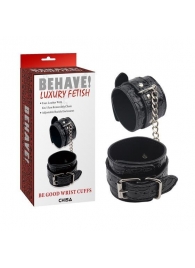 Черные наручники Be good Wrist Cuffs - Chisa - купить с доставкой в Ставрополе