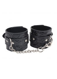 Черные наручники Be good Wrist Cuffs - Chisa - купить с доставкой в Ставрополе