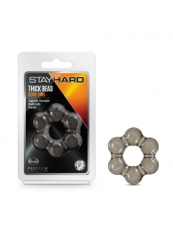 Дымчатое эрекционное кольцо Stay Hard Thick Bead Cock Ring - Blush Novelties - в Ставрополе купить с доставкой