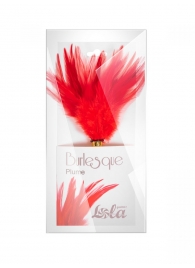 Красный перьевой тиклер Plume - 23 см. - Lola Lingerie - купить с доставкой в Ставрополе
