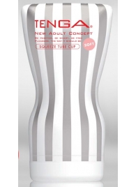 Мастурбатор TENGA Squeeze Tube Cup Soft - Tenga - в Ставрополе купить с доставкой