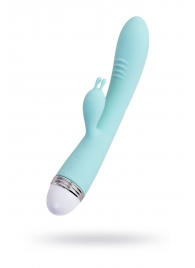 Мятный вибратор-кролик Iris - 22 см. - ToyFa купить в Ставрополе с доставкой в Orgasmix.ru Мятный вибратор-кролик Iris - 22 см. - ToyFa