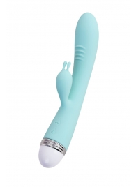 Мятный вибратор-кролик Iris - 22 см. - ToyFa купить в Ставрополе с доставкой в Orgasmix.ru Мятный вибратор-кролик Iris - 22 см. - ToyFa