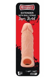 Телесная насадка EXTENDER WITH BALL STRAP 5.5 - 14 см. - Dream Toys - в Ставрополе купить с доставкой
