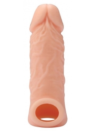 Телесная насадка EXTENDER WITH BALL STRAP 5.5 - 14 см. - Dream Toys - в Ставрополе купить с доставкой