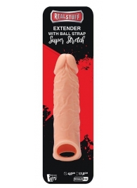 Телесная насадка EXTENDER WITH BALL STRAP 6.5 - 17 см. - Dream Toys - в Ставрополе купить с доставкой