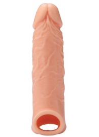 Телесная насадка EXTENDER WITH BALL STRAP 6.5 - 17 см. - Dream Toys - в Ставрополе купить с доставкой