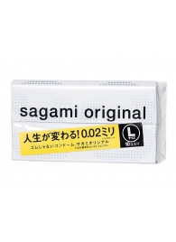 Презервативы Sagami Original 0.02 L-size увеличенного размера - 10 шт. - Sagami - купить с доставкой в Ставрополе