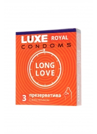 Презервативы с продлевающим эффектом LUXE Royal Long Love - 3 шт. - Luxe - купить с доставкой в Ставрополе