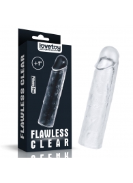 Прозрачная насадка-удлинитель Flawless Clear Penis Sleeve Add 1 - 15,5 см. - Lovetoy - в Ставрополе купить с доставкой