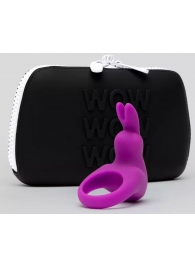 Фиолетовое эрекционное виброкольцо Happy Rabbit Cock Ring Kit - Happy Rabbit - в Ставрополе купить с доставкой