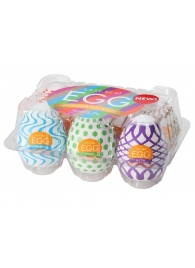 Набор из 6 мастурбаторов Tenga EGG IV с различным рельефом - Tenga - в Ставрополе купить с доставкой