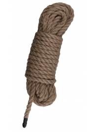 Пеньковая веревка для связывания Hemp Rope - 5 м. - Easy toys - купить с доставкой в Ставрополе