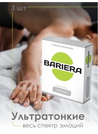 Ультратонкие презервативы Bariera Ultra Thin - 3 шт. - Bariera - купить с доставкой в Ставрополе