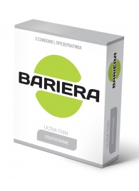 Ультратонкие презервативы Bariera Ultra Thin - 3 шт. - Bariera - купить с доставкой в Ставрополе