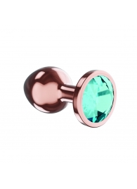 Пробка цвета розового золота с малиновым кристаллом Diamond Topaz Shine L - 8,3 см. - Lola Games - купить с доставкой в Ставрополе