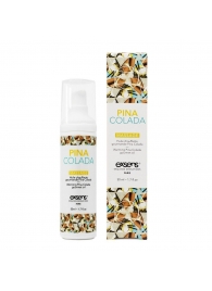 Разогревающее массажное масло с ароматом пина колада Gourmet Pina Colada - 50 мл. - Exsens - купить с доставкой в Ставрополе
