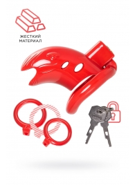 Красный мужской пояс верности из пластика - ToyFa - купить с доставкой в Ставрополе