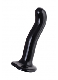 Черный стимулятор для пар P G-Spot Dildo Size M - 18 см. - Strap-on-me - в Ставрополе купить с доставкой